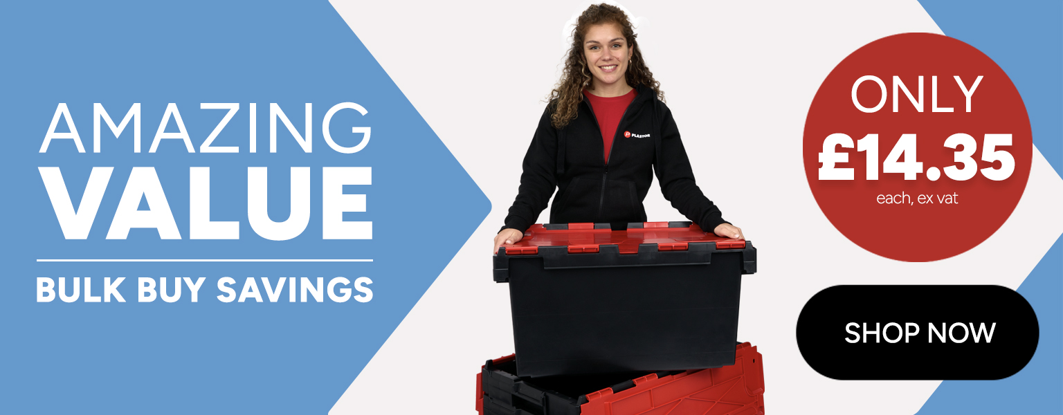 80 Litre Plastic Storage Crates Category Banner - Mobile