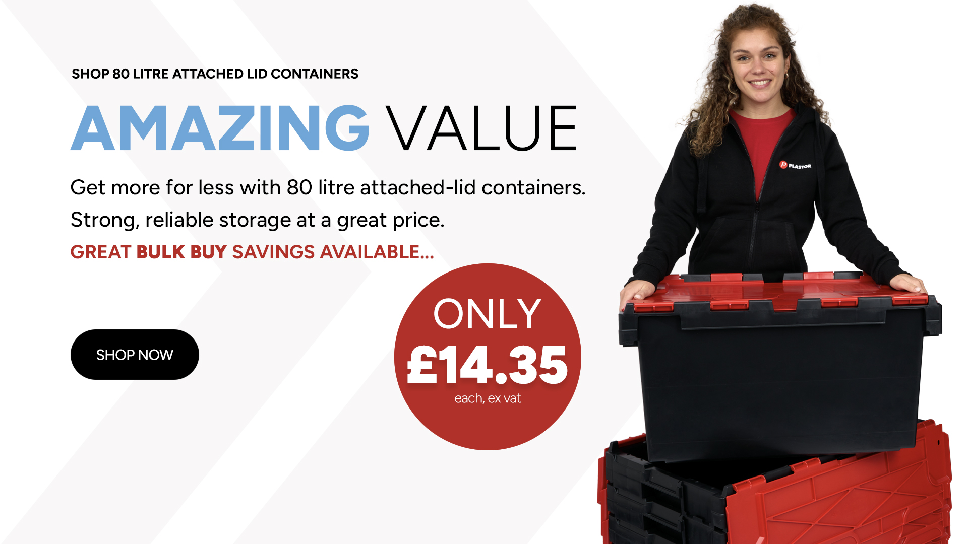 80 Litre Heavy Duty Plastic Storage Crates and Boxes at Amazing Value