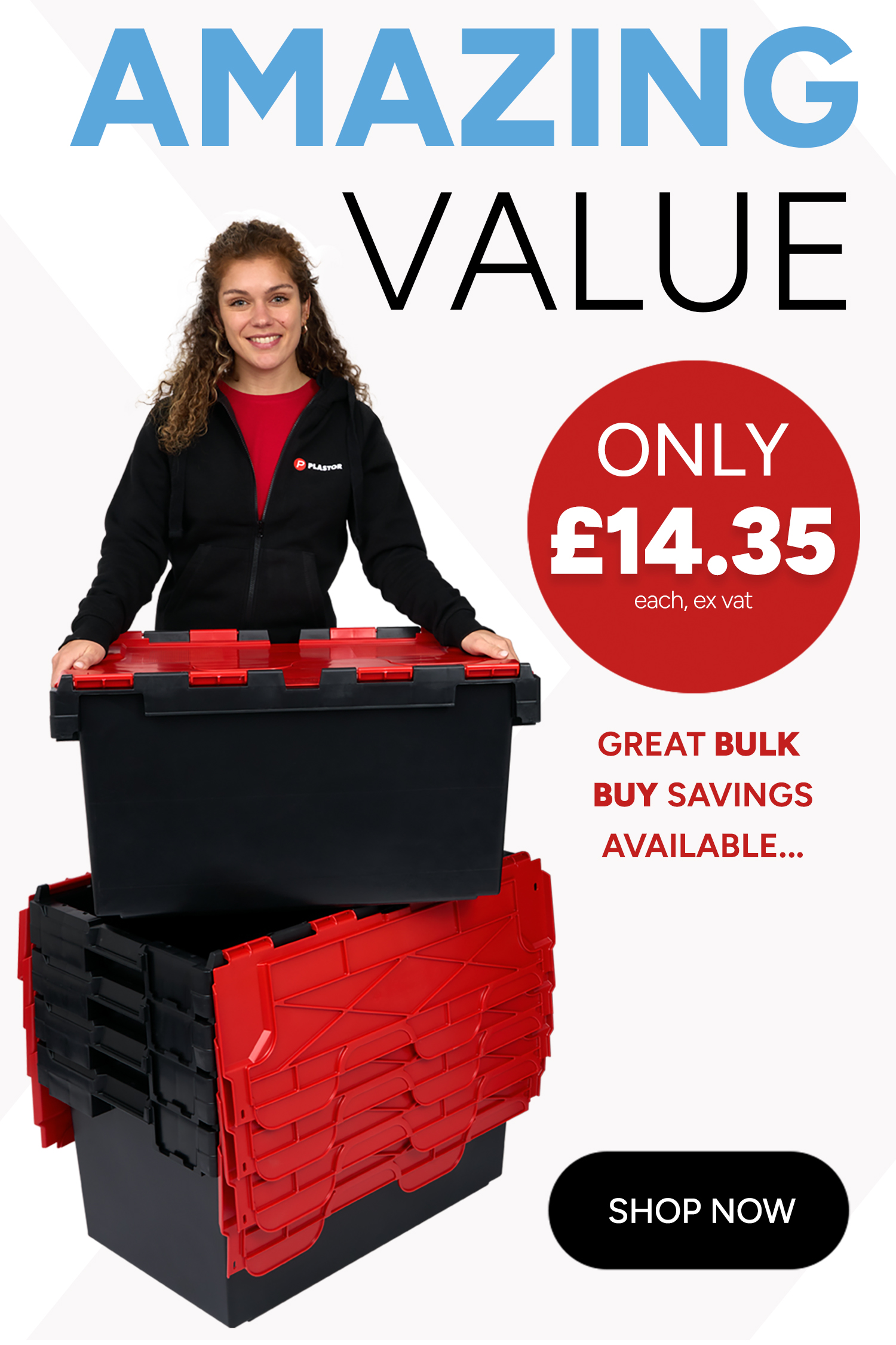 80 Litre Heavy Duty Plastic Storage Crates and Boxes at Amazing Value