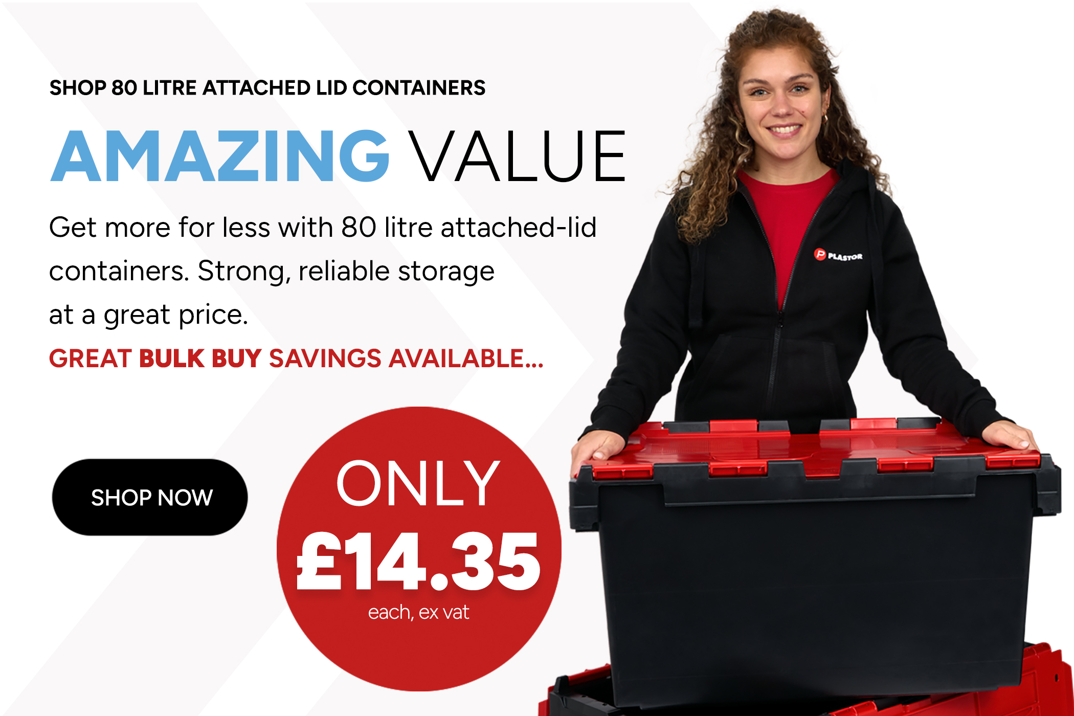 80 Litre Heavy Duty Plastic Storage Crates and Boxes at Amazing Value