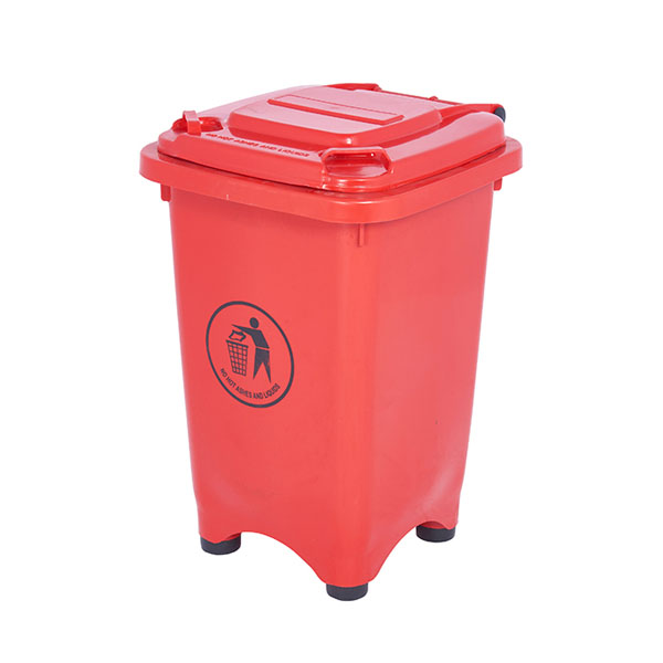 50 Litre Bin In Red