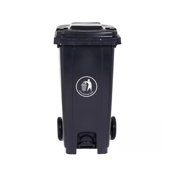 120 Litre Wheeled Bin in Grey