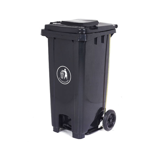 120 Litre Wheeled Bin in Dark Grey