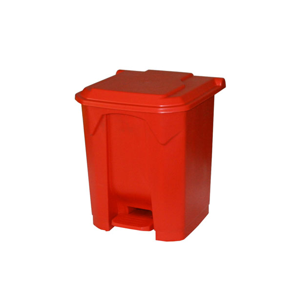 30 Litre Pedal Bin In Red