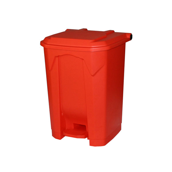 50 Litre Pedal Bin In Red