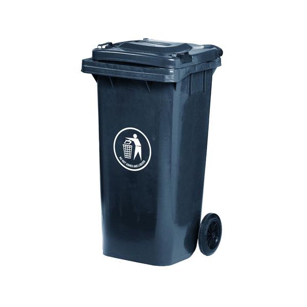 120 Litre Grey Wheeled Bin