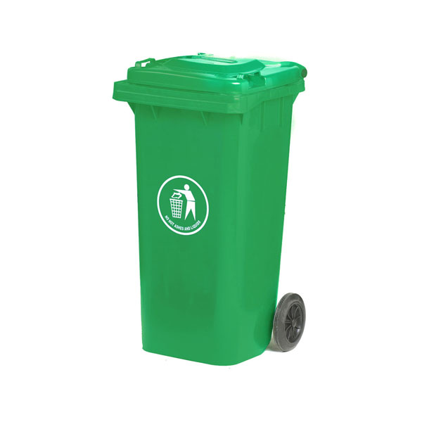 120 Litre Green Wheeled Bin