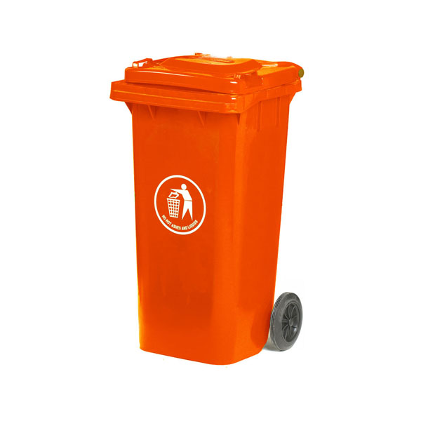 120 Litre Red Wheeled Bin