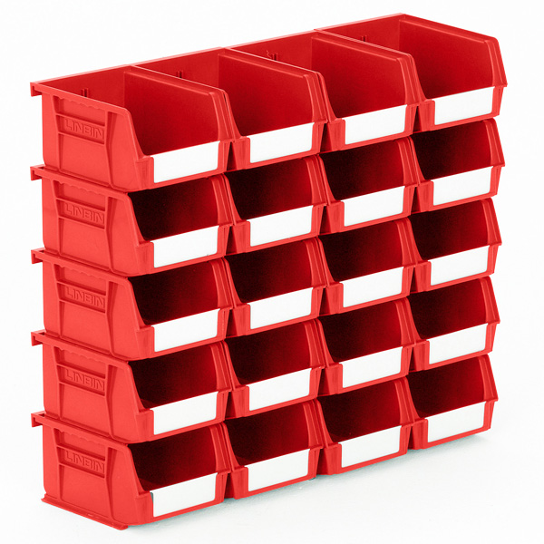 Size 2 Linbins in Red