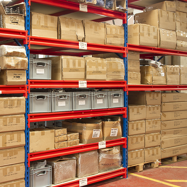 Longspan Racking In Warehouse Setting