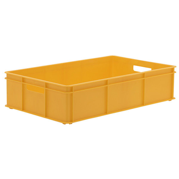 Yellow Stacking Confectionery Tray Solid Sides And Base