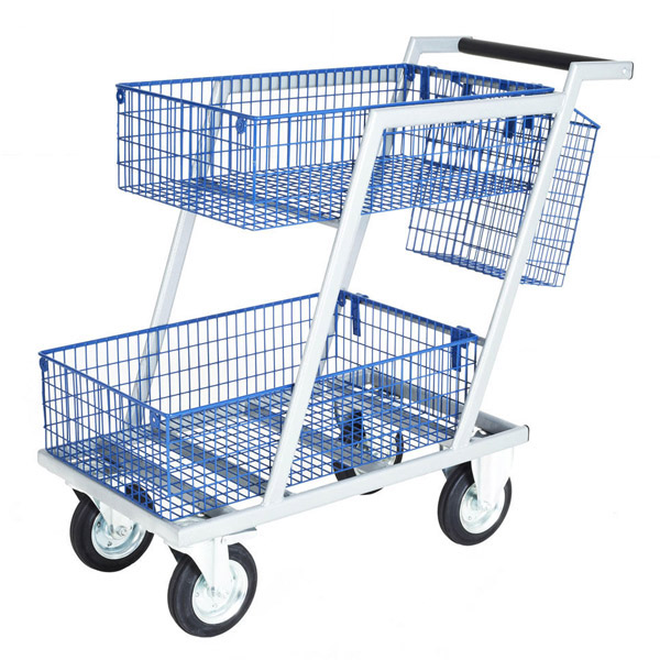 Premium Mailroom Trolley With 2 Baskets
