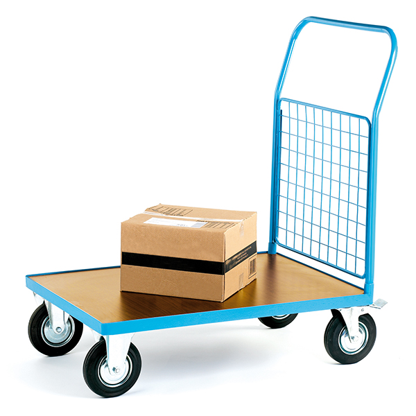 Platform Truck With A Single Mesh End