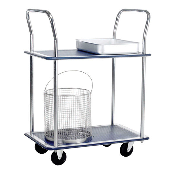 Lightweight 2 Shelf Trolley