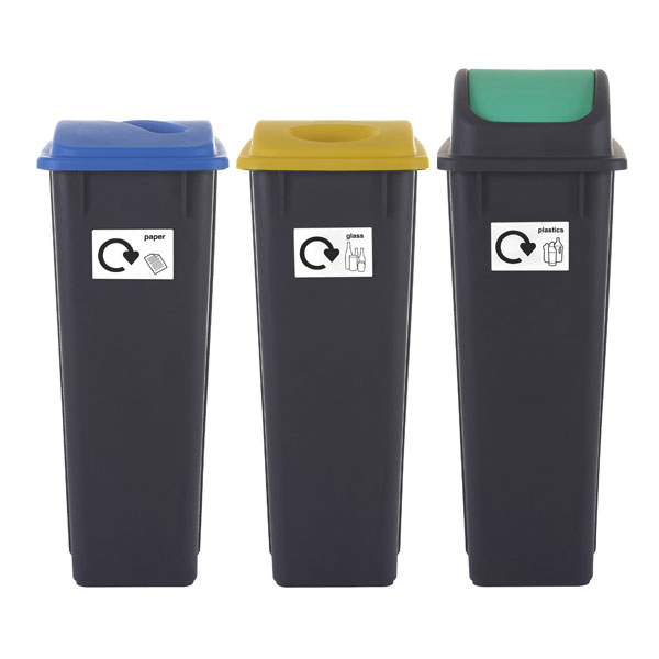 90 Litre Plastic Bins Front View