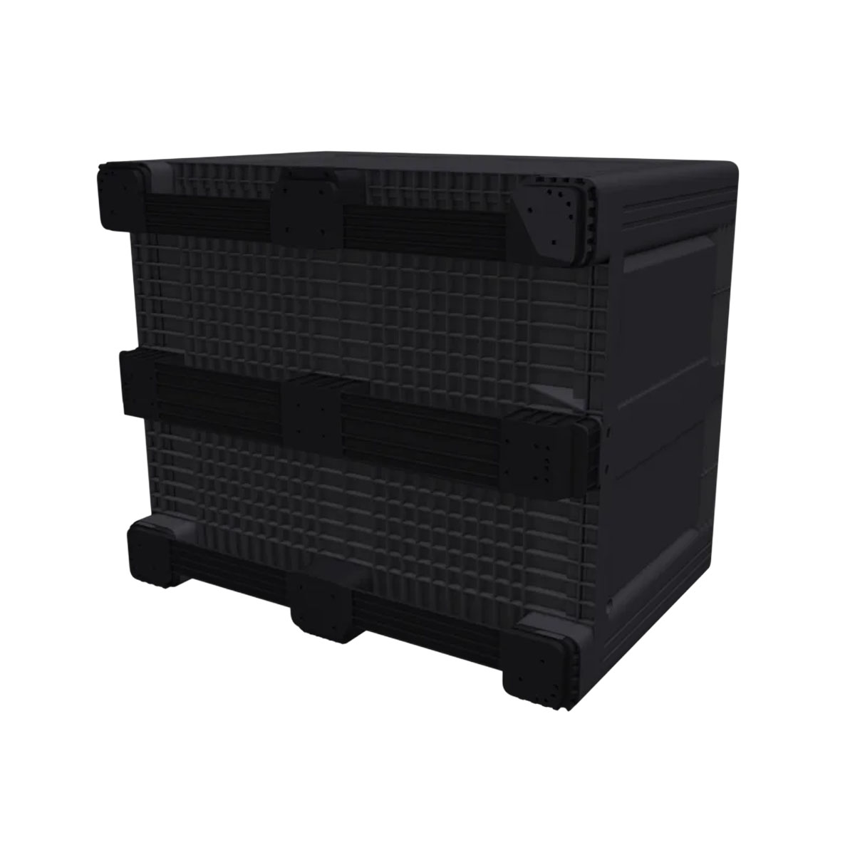 Large Plastic Pallet Box with 3 Runners Base