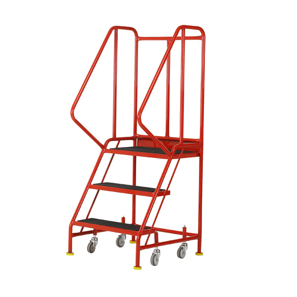 Ref: S040 Premier Commercial Mobile steps - 3 Tread (24kgs)
