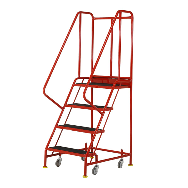 Ref: S044 Premier Commercial Mobile steps - 4 Tread (28kgs)