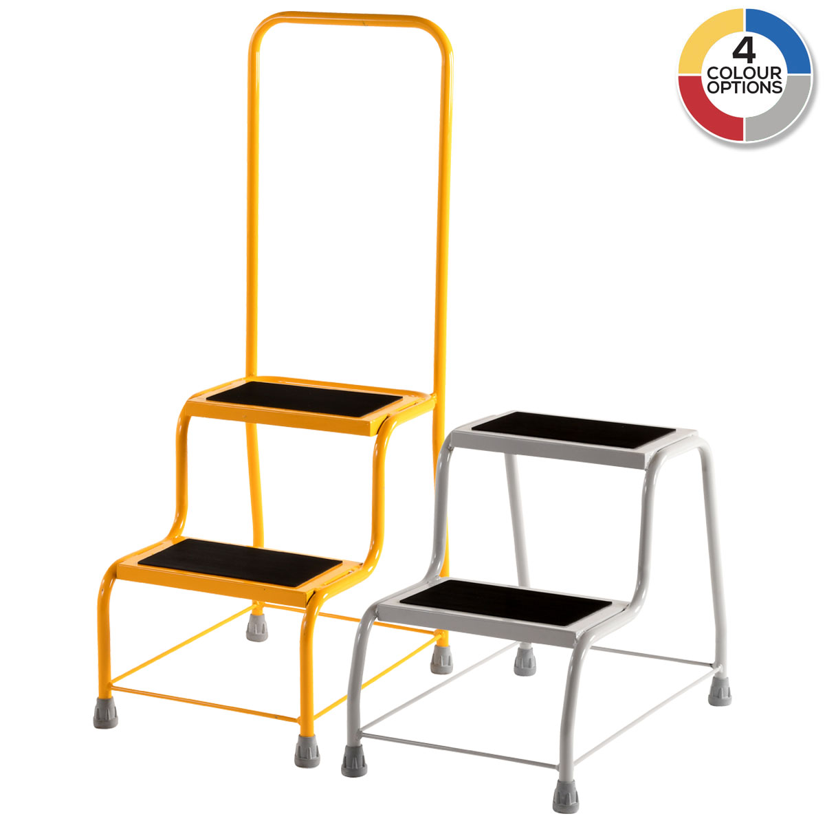 Robust Coloured Portable Steps Group