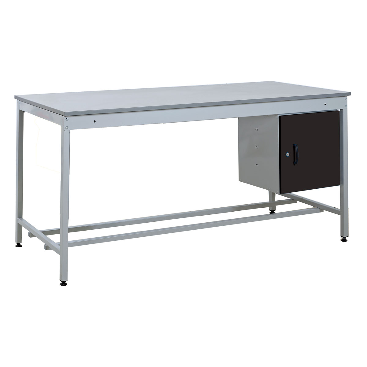 Taurus Utility Workbench with Cupboard In Black