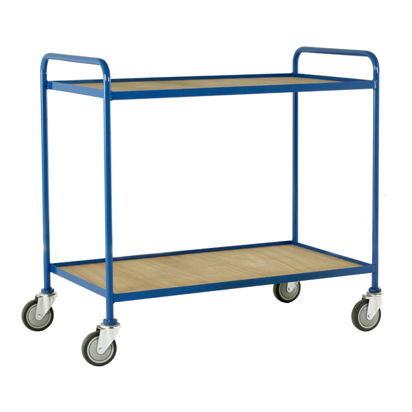 Two Tier Trolley With Fixed Ply Trays