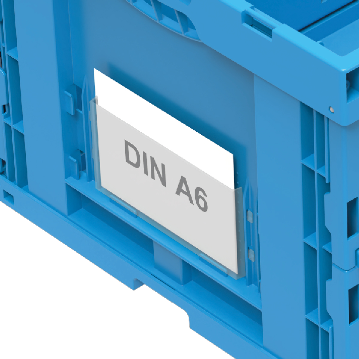 Clear Label Holder for Folding Walther Containers