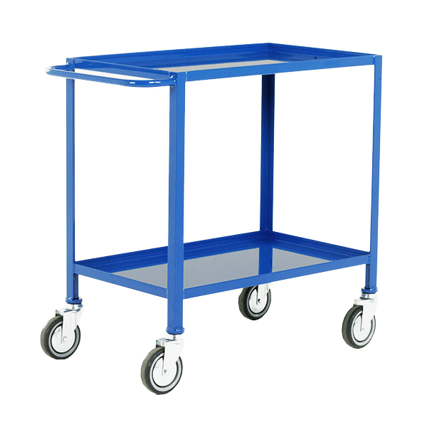 2 Tier Tray Trolley in Blue