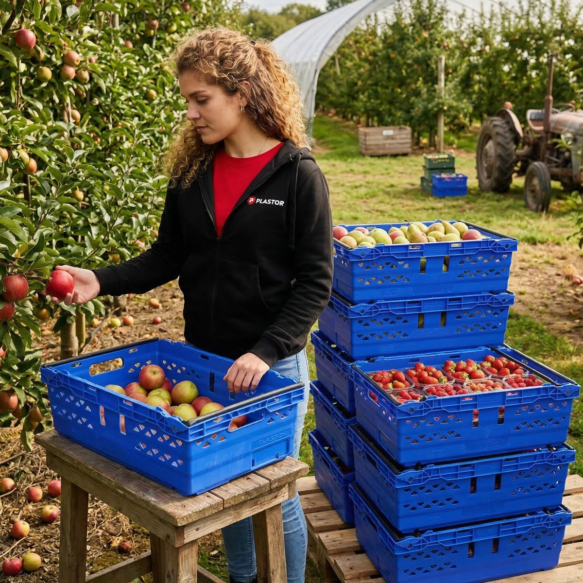 Plastor Harvesting Industry Boxes and Containers
