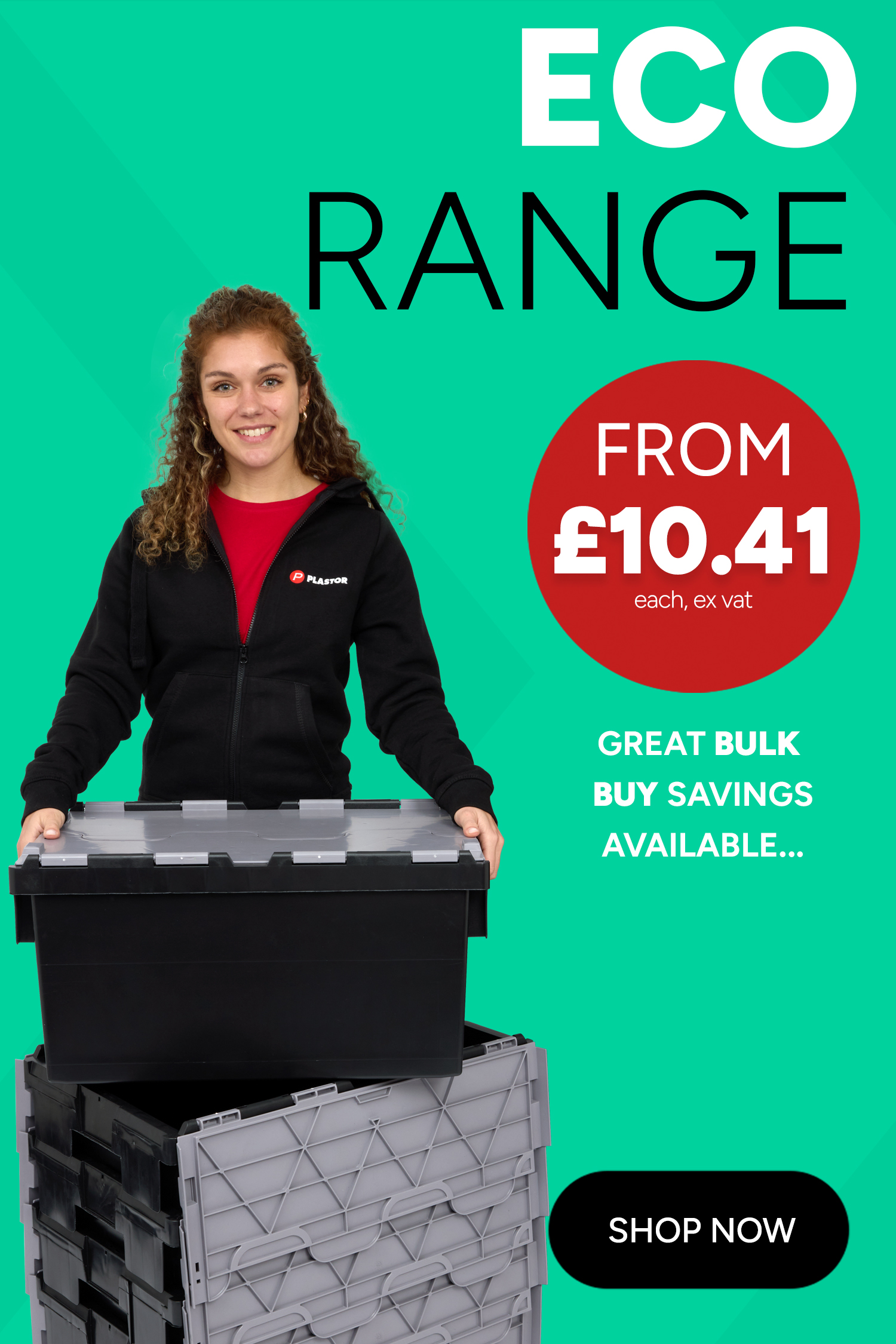 Low Cost Attached Lid Container Crates and Tote Boxes - Mobile Banner